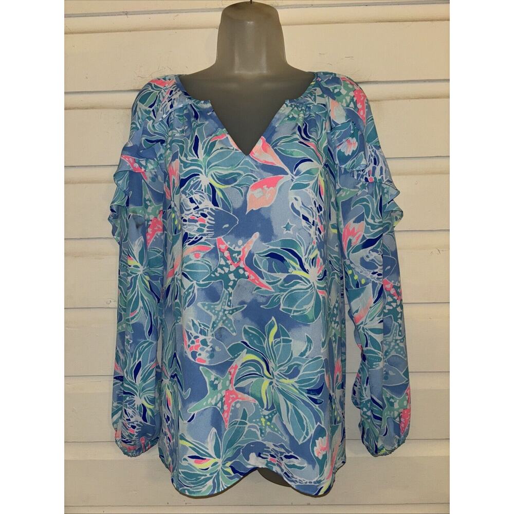 Lilly Pulitzer Long Sleeve Pullover Top Size S